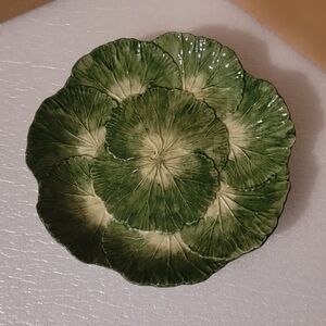 10" Green Leaf Italian Made Dish
